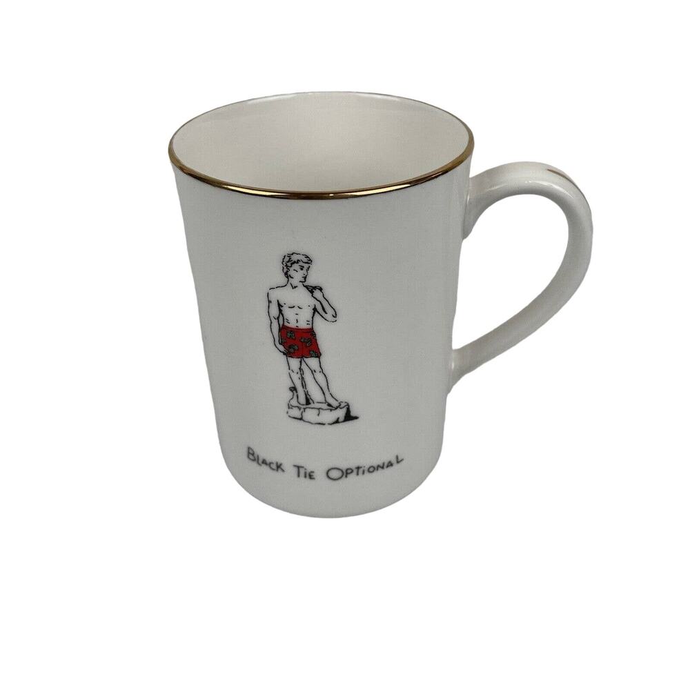 Black Tie Optional Merry Masterpieces 1999 coffee mug Porcelain David Italy